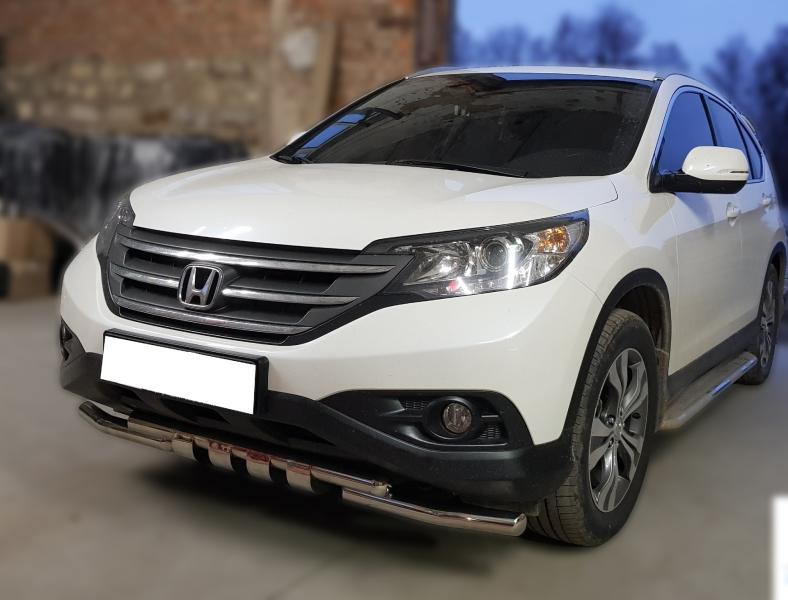 Купить Передняя защита Shark (нерж) для Honda CRV 2012-2016 гг