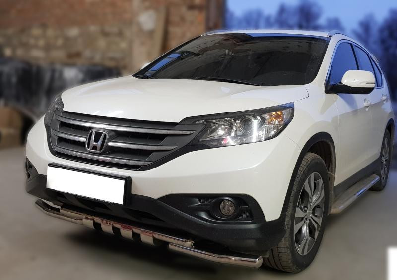 Купить Передняя защита Shark (нерж) для Honda CRV 2012-2016 гг