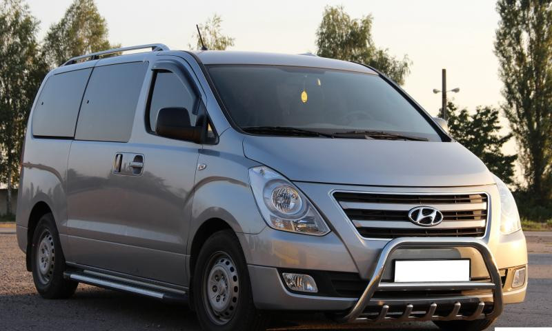Купить Кенгурятник WT003 (нерж) для Hyundai H300, H1, Starex 2008-2020 гг