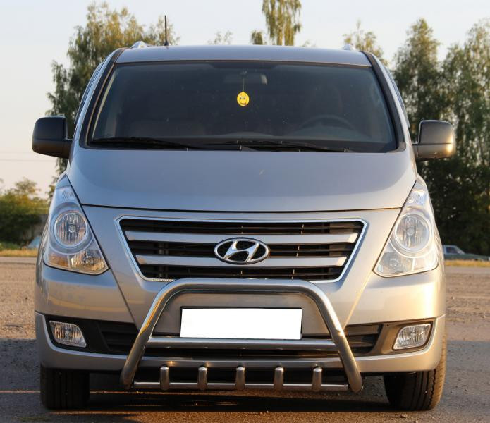 Купить Кенгурятник WT003 (нерж) для Hyundai H300, H1, Starex 2008-2020 гг
