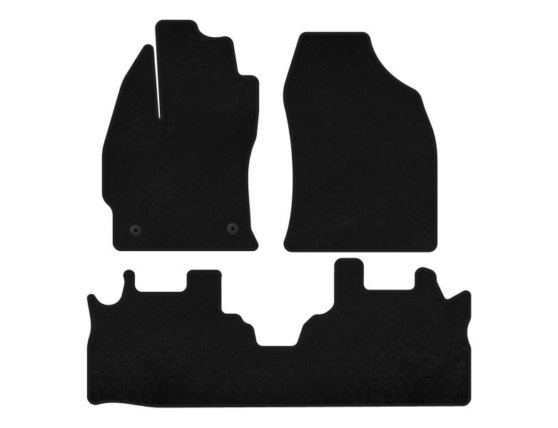 Купить Коврики текстильные Classic (2 ряда, Черный) для Toyota Prius Plus