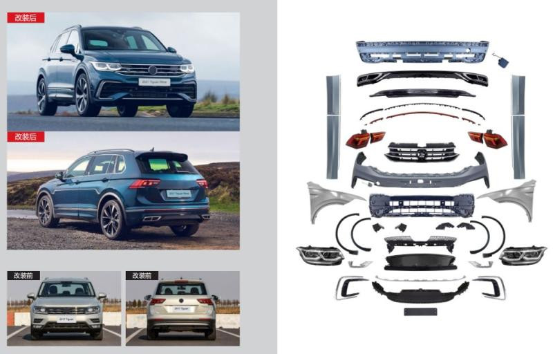 Купить Комплект рестайлинга в 2021-2025 R-Line для Volkswagen Tiguan