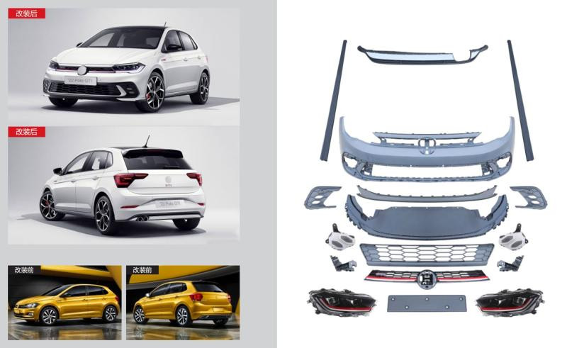 Купити Комплект обвісів GTI (для 2021-2025) для Volkswagen Polo 2017- рр