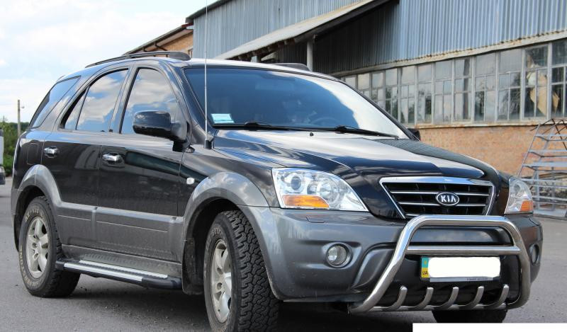 Купить Кенгурятник WT003-2 (нерж.) для Kia Sorento I BL 2002-2009 гг