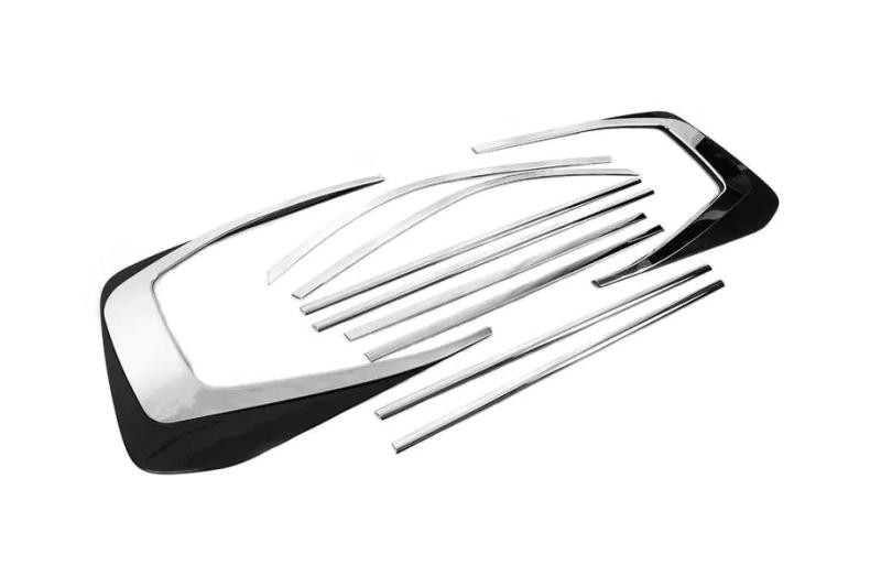 Купить Полная окантовка окон дизайн 2025 (2008-2015, нерж) для Lexus LX570 / 450d