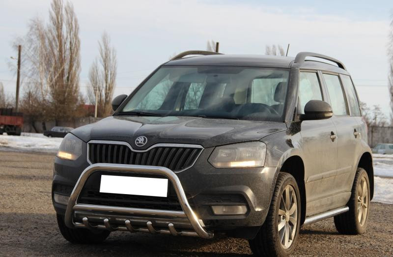 Купить Кенгурятник WT003 (нерж) для Skoda Yeti 2009-2017 гг