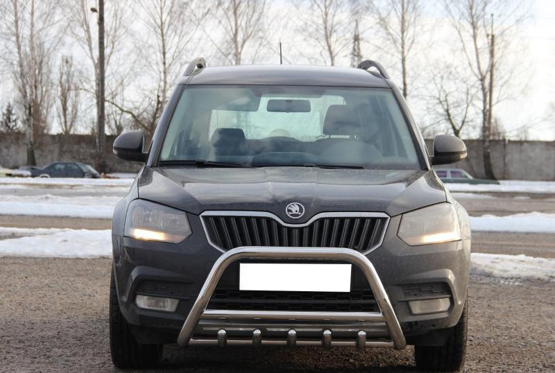 Купить Кенгурятник WT003 (нерж) для Skoda Yeti 2009-2017 гг