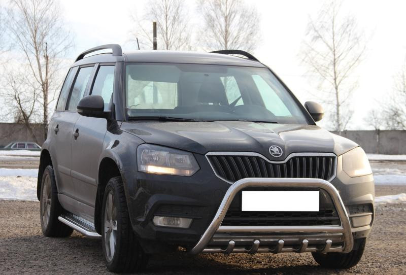 Купить Кенгурятник WT003 (нерж) для Skoda Yeti 2009-2017 гг