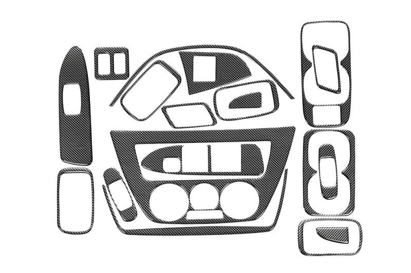 Купить Накладки на панель V2 (Meric) Алюминий для Mitsubishi Lancer 9 2004-2008 гг