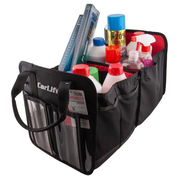 Купити Сумка органайзер CarLife (трансформер) S 52х26х28см Тк. PVC 1680 D чорна