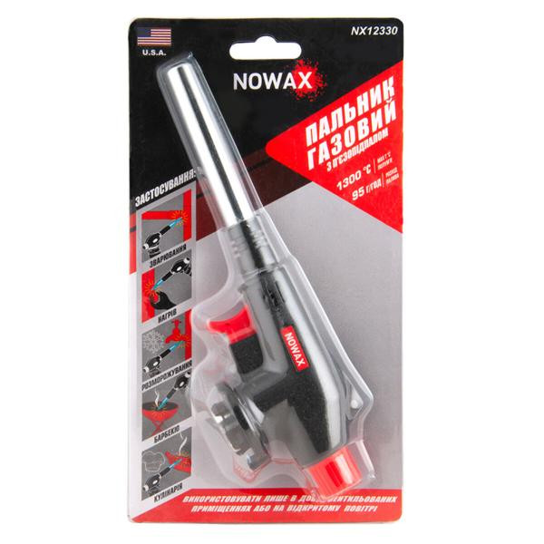 Купити Газовий пальник Nowax на балон, сопло: Ø 13,6мм, довжина 74мм