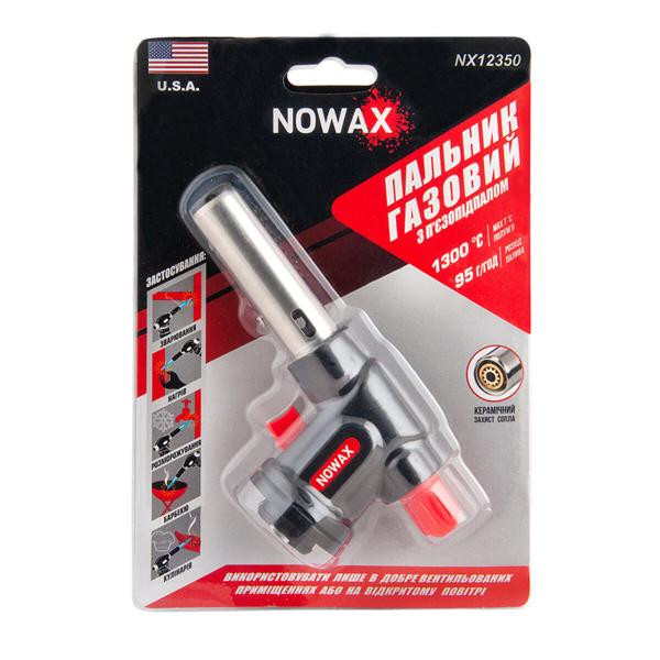 Купити Газовий пальник Nowax на балон, сопло: Ø 20мм, довжина 63мм, керам. захист NX12350