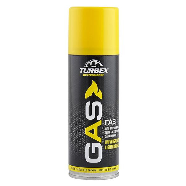 Купить Газ Turbex для заправки всех типов многоразовых зажигалок, 200мл