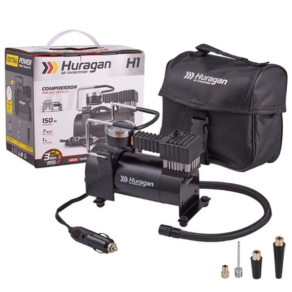 Купити Компресор автомобільний Huragan 12В, 7 Атм, 35 л/хв H0100
