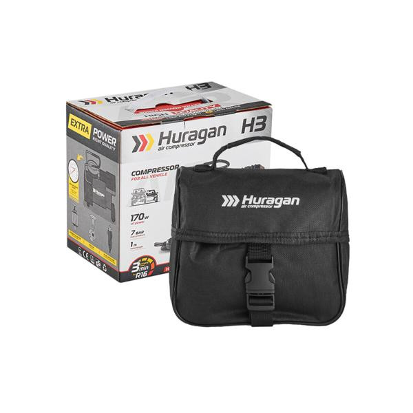 Купити Компресор автомобільний Huragan 12В, 7 Атм, 37 л/хв H0300