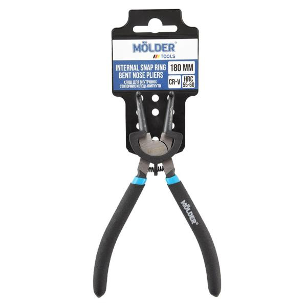 Купити Кліщі Molder для внутрішніх стопорних кілець, вигнуті Cr-V 180мм