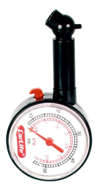 Купить Манометр автомобильный Carlife 0-110 PSI