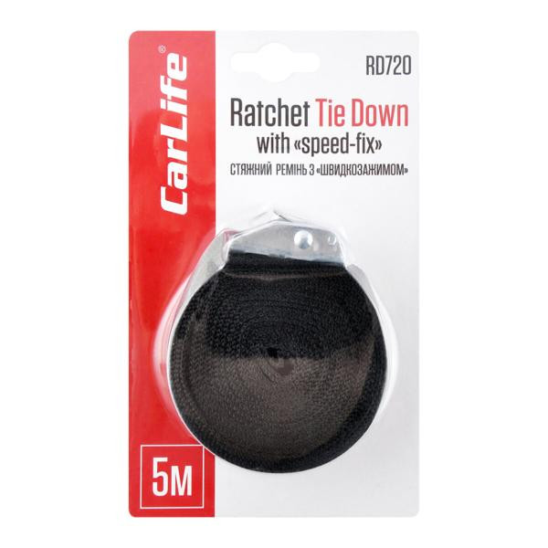Купити Стяжний ремінь зі швидкозажимом CarLife, 5м
