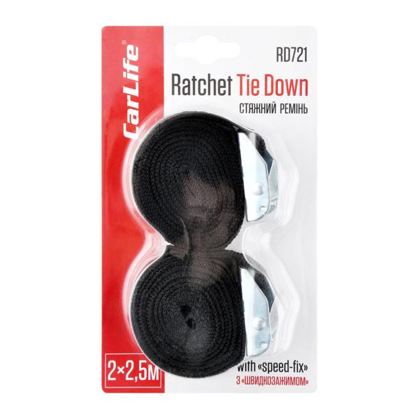 Купити Стяжний ремінь і швидкозажимом CarLife 2 шт, 2,5м