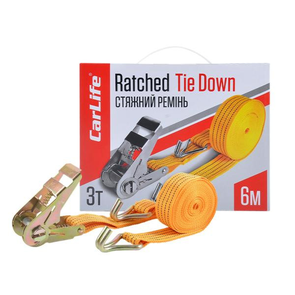 Купить Стяжной ремень с замком CarLife 3т, 6м