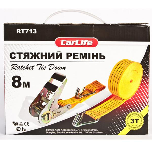 Купить Стяжной ремень с замком CarLife 3т, 8м