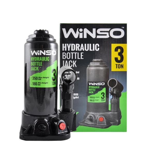 Купити Домкрат гідравлічний пляшковий Winso 3т 180-350мм