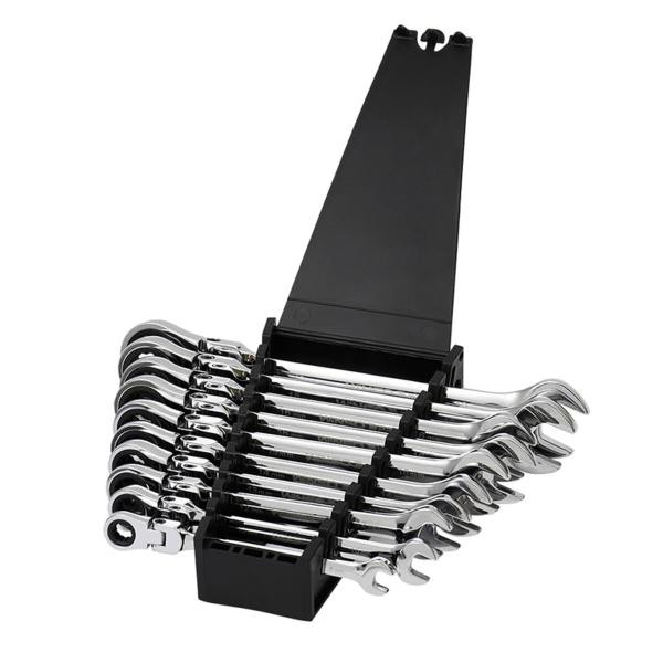 Купить Набор ключей Winso PRO комбинированные с трещоткой и карданом CR-V 10шт (8-10-12-13-14-15-16-17-19мм)