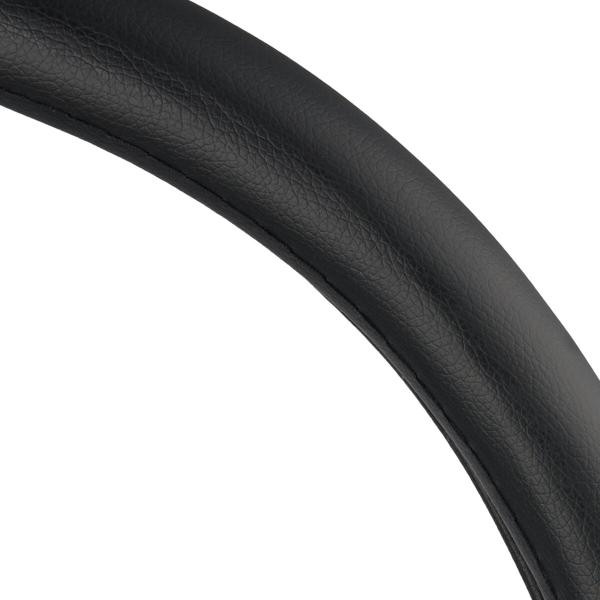 Купить Чехол на руль Carlife 39 - 41см, экокожа, черный, один шов