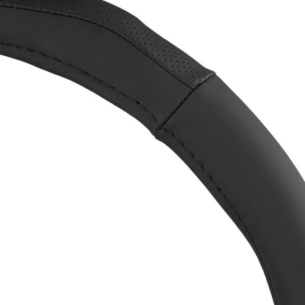 Купити Чохол на кермо Carlife 39 - 41см, шкіра, чорний SW245L