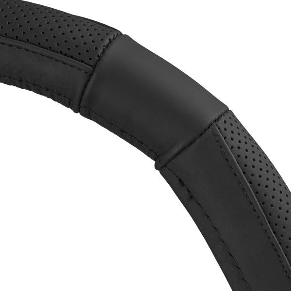 Купить Чехол на руль Carlife 39-41см, кожа, черный SW241L