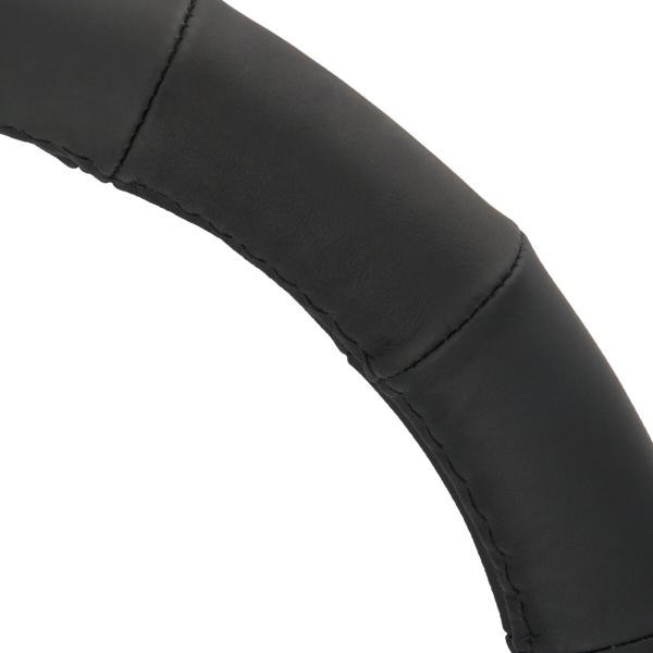 Купить Чехол на руль Carlife 37-39см, кожа, черный SW240M