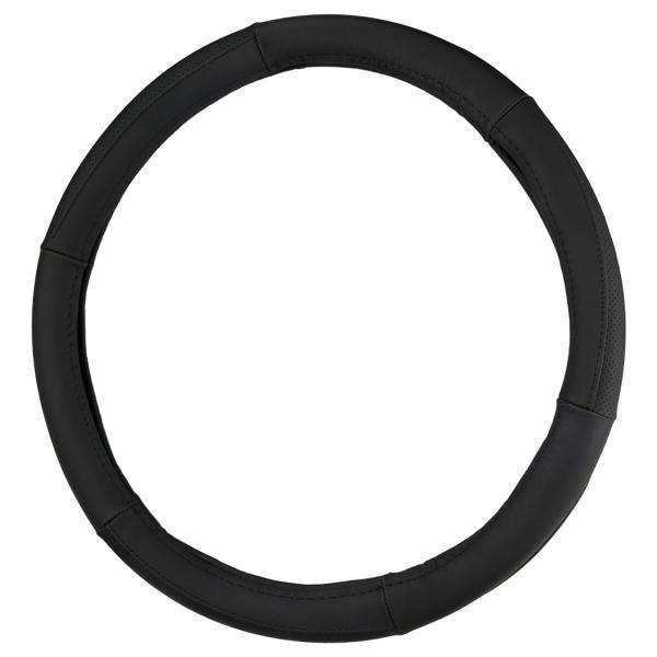 Купить Чехол на руль Carlife 39-41см, кожа, черный SW242L