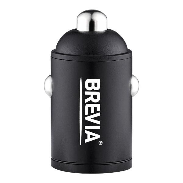 Купити Автомобільний зарядний пристрій Brevia ePower NanoMetal 38W 1xUSB-C+1xUSB-A чорний