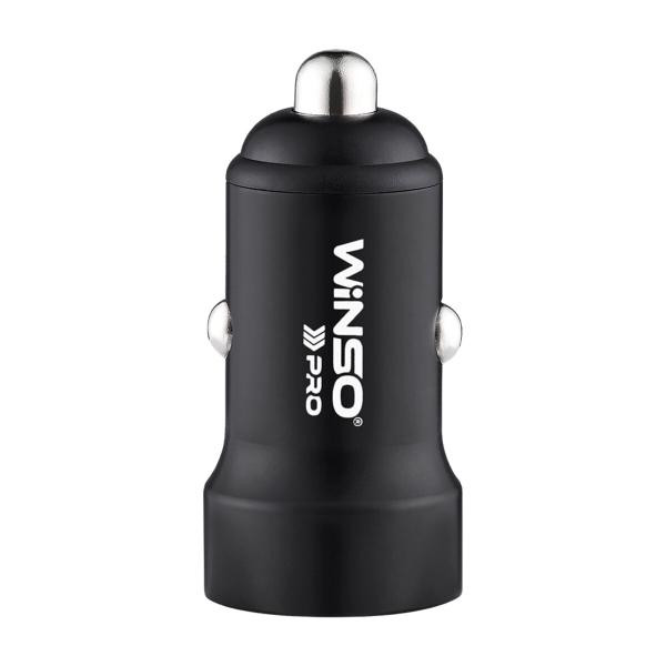 Купить Автомобильное зарядное устройство Winso PRO 40W 2xUSB-C LED Ring Metal