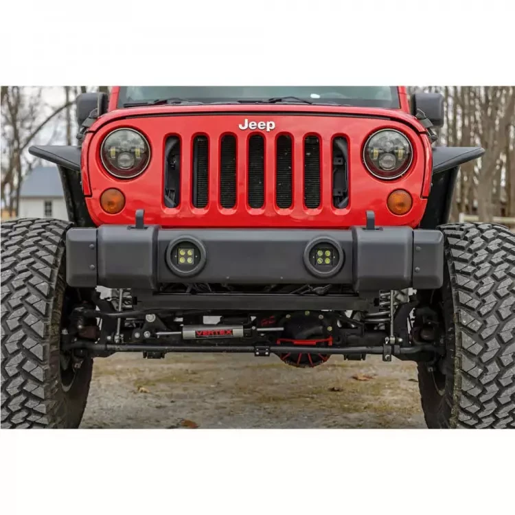 Buy Bumper Front Caps Rough Country Jeep Wrangler JK