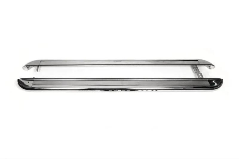 Купить Боковые пороги Premium (2шт., нерж.) d60 для Ауди Q5 2017-2025 гг