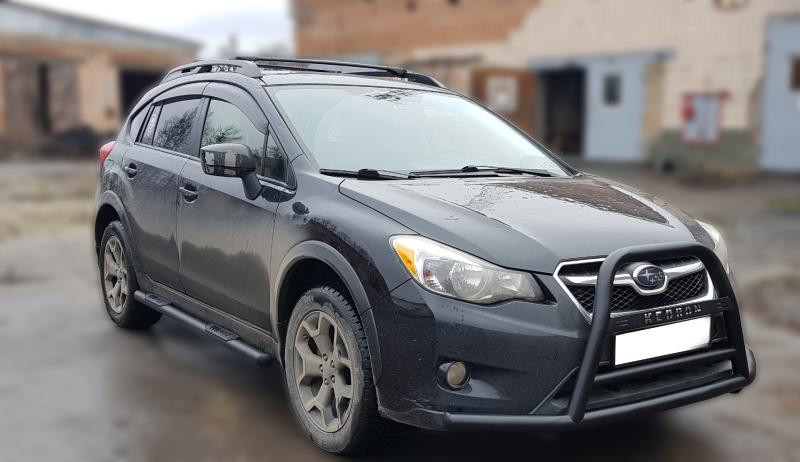 Купить Кенгурятник F1-71 Black (нерж) для Subaru XV 2011-2017 гг