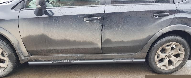 Купити Бічні труби Black BB002 (2 шт., нерж.) для Subaru XV 2011-2017 рр