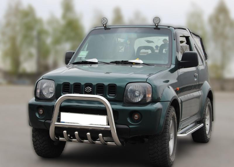 Купить Кенгурятник F2-01 (нерж) для Suzuki Jimny 1998-2018 гг