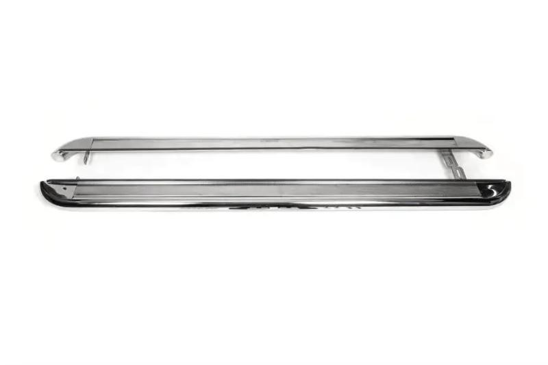 Купить Боковые пороги Premium (2 шт., нерж.) для Hyundai Terracan 2001-2007 гг