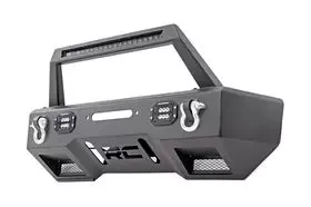 Купить Передний стальной бампер с LED подсветкой Rough Country - Jeep Wrangler JL