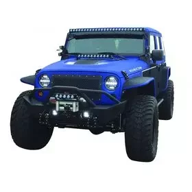 Купить Передний стальной Бампер под лебедку Mid GO INDUSTRIES - Jeep Wrangler JK