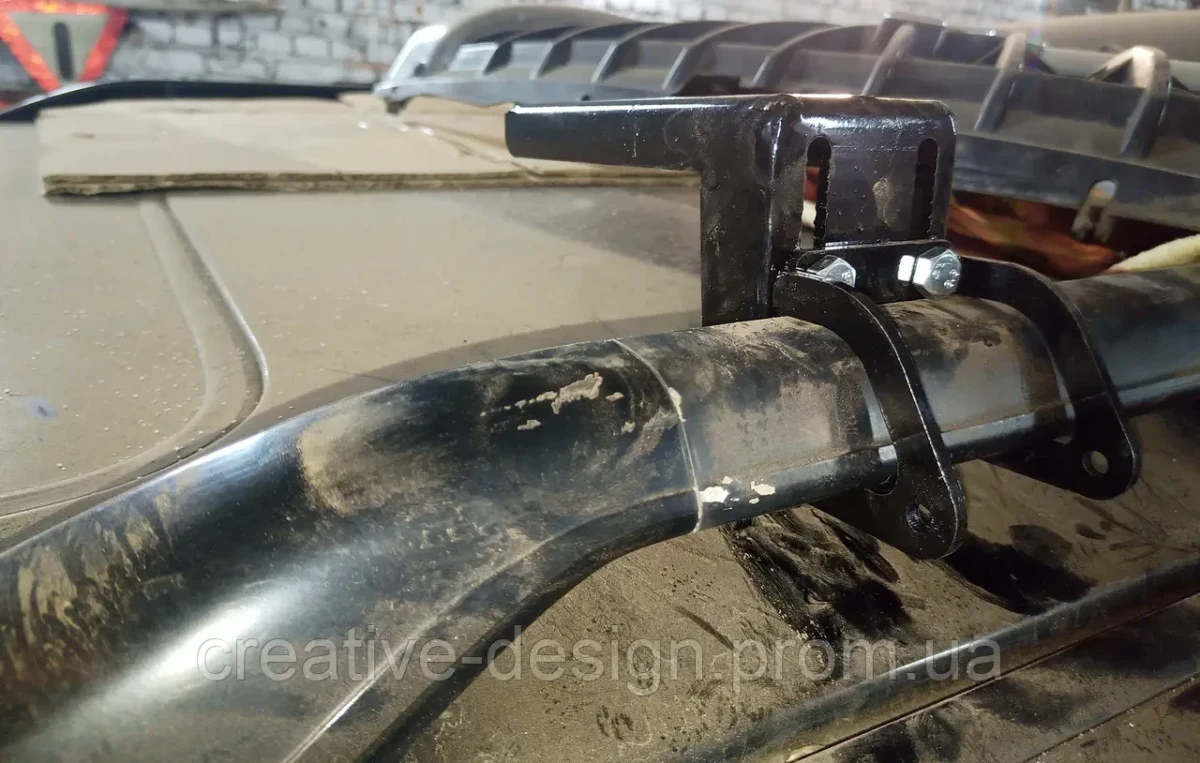 Купить Усиленный кронштейн багажника экспедиционного на штатные рейлинги Toyota Land Cruiser Prado 90