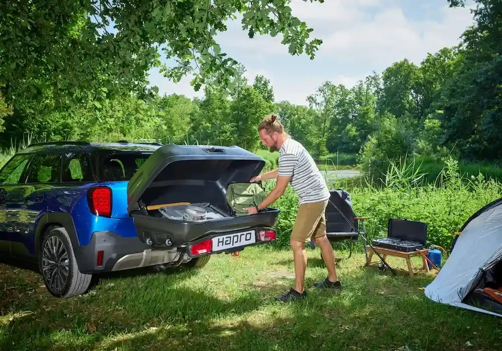 Купити Бокс на фаркоп Hapro Boxer М (Hexagon Black) HP 37505