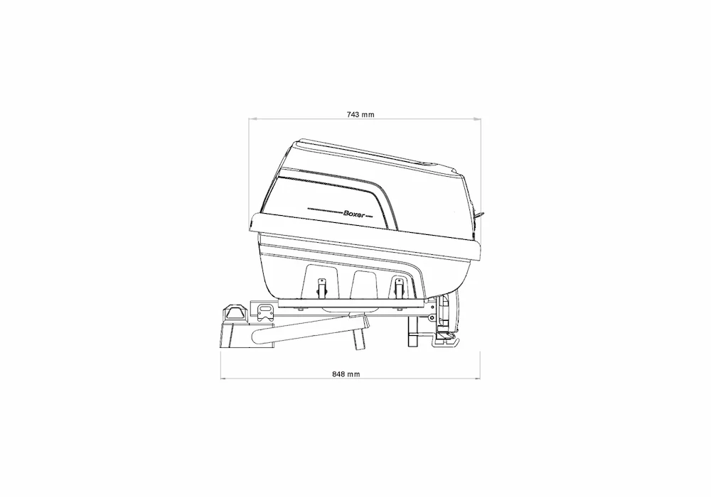 Купити Бокс на фаркоп Hapro Boxer М (Hexagon Black) HP 37505
