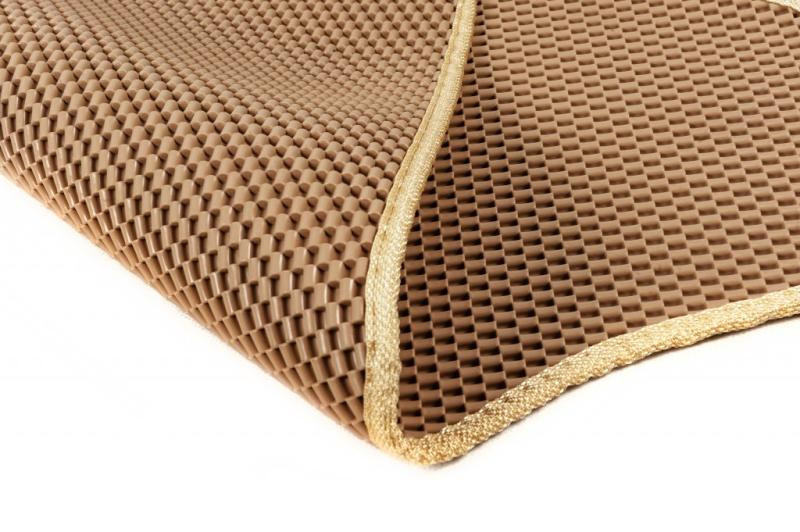 Купити Гумові килимки Carsuit (3 ряди, 6-ти місний, бежевий) для Toyota Previa 2006-2019 рр