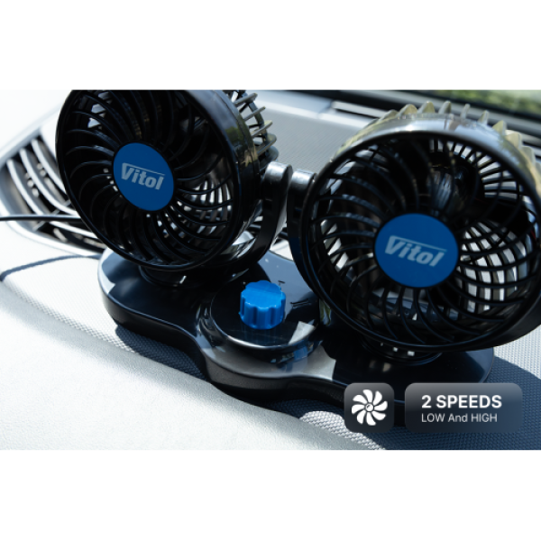 Купить Вентилятор HX-T303-1 4" 12V 6.5W подвійний дві швидкості