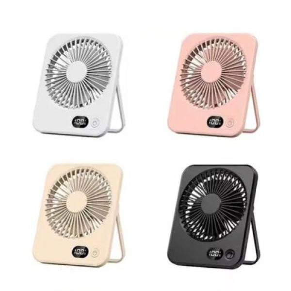 Купить Вентилятор настільний акумуляторний з дисплеєм