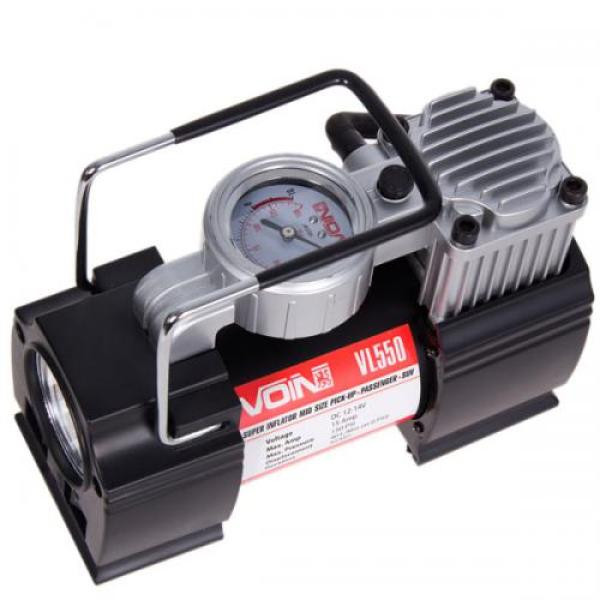 Купить Компресор автомобільний "VOIN" VL-550 150psi/15Amp/40л/прикур./дефлятор/перехідник на клеми