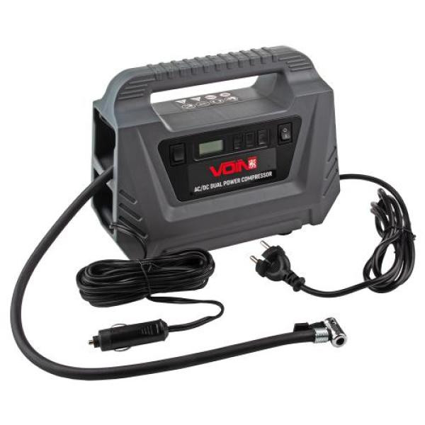 Купити Компресор автомобільний "VOIN" VC-220 116psi/10А/25л/AC /DC/Автостоп